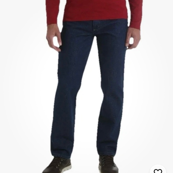 Rustler Other - Men's Rustler Wrangler Straight Leg Jeans 100% Cotton Dark Wash 31 x 32 Cowboy‎
